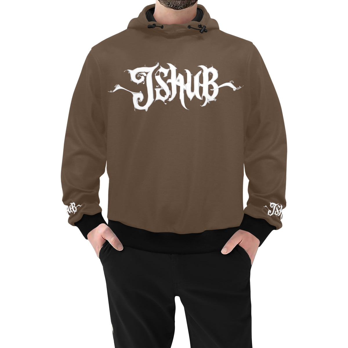 Felpa Uomo JSHUB Signature Monocolore Logo Calligrafato