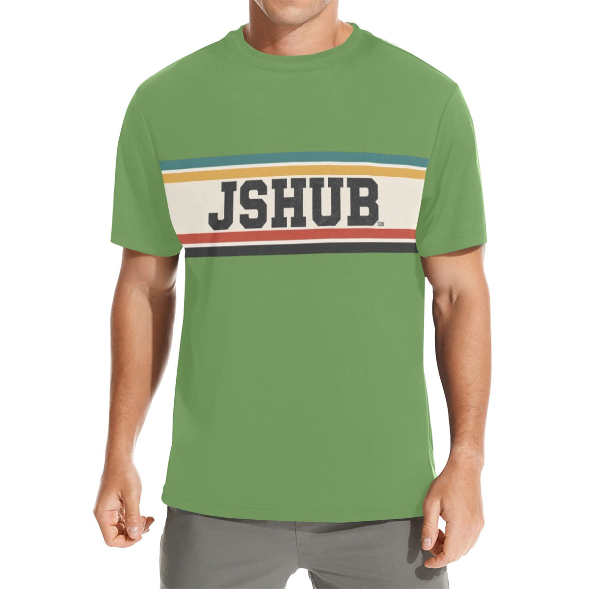T-Shirt Uomo JSHUB Anni 50 – Collezione Sport Heritage All Over