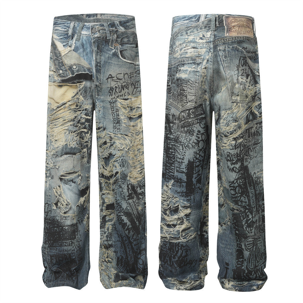 3D Graff Vibes – Jeans Larghi