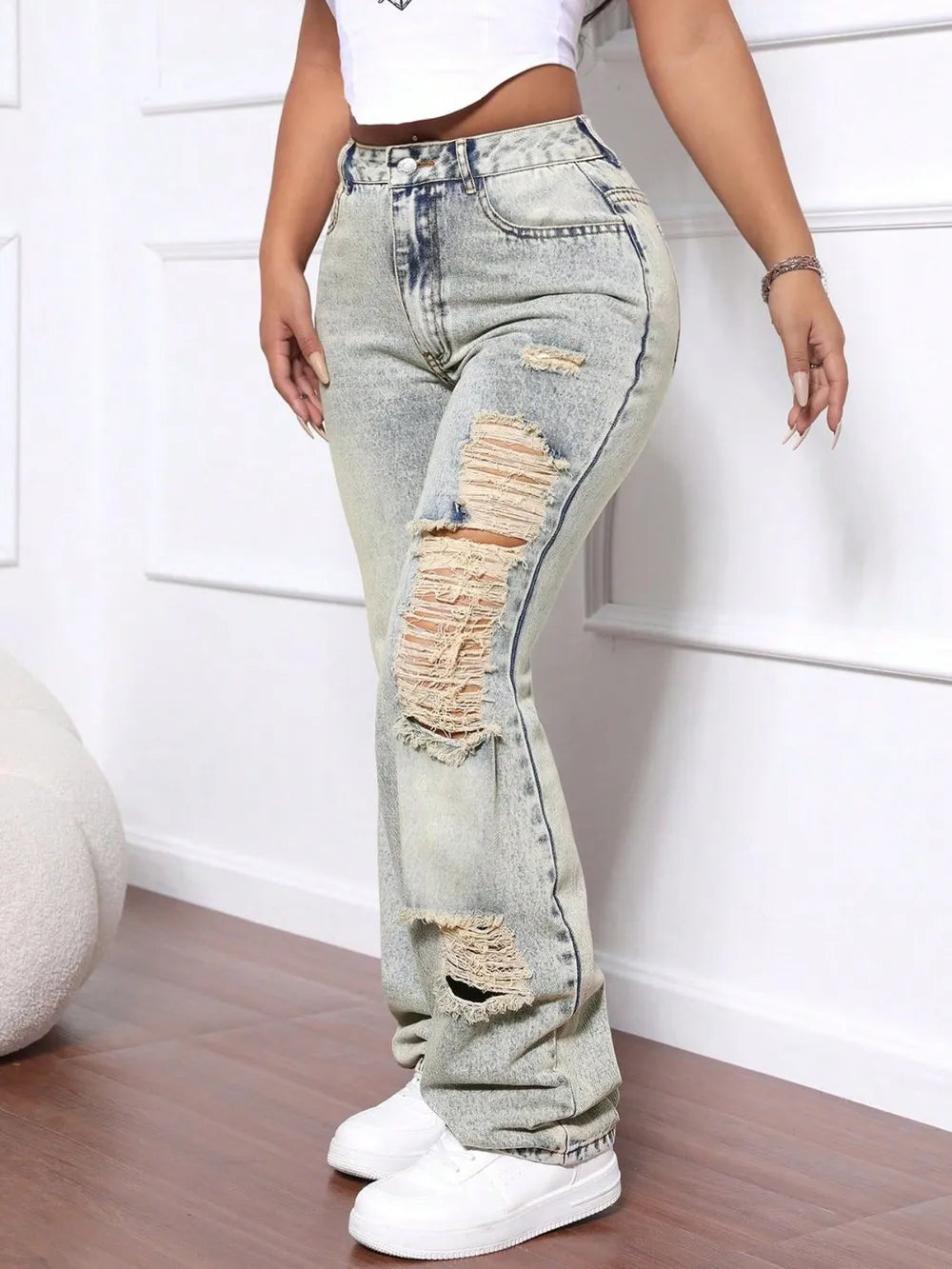 Jeans High Rise Vintage Fade