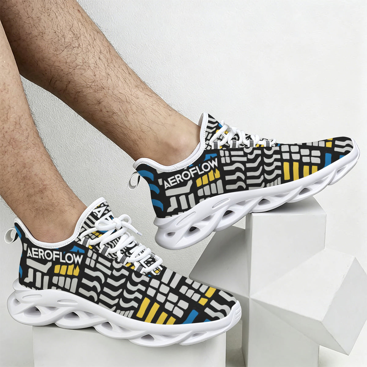 Sneakers Uomo JSHUB AeroFlow Metro Pulse – Scarpe Streetwear Ultraleggere con Suola Hollow