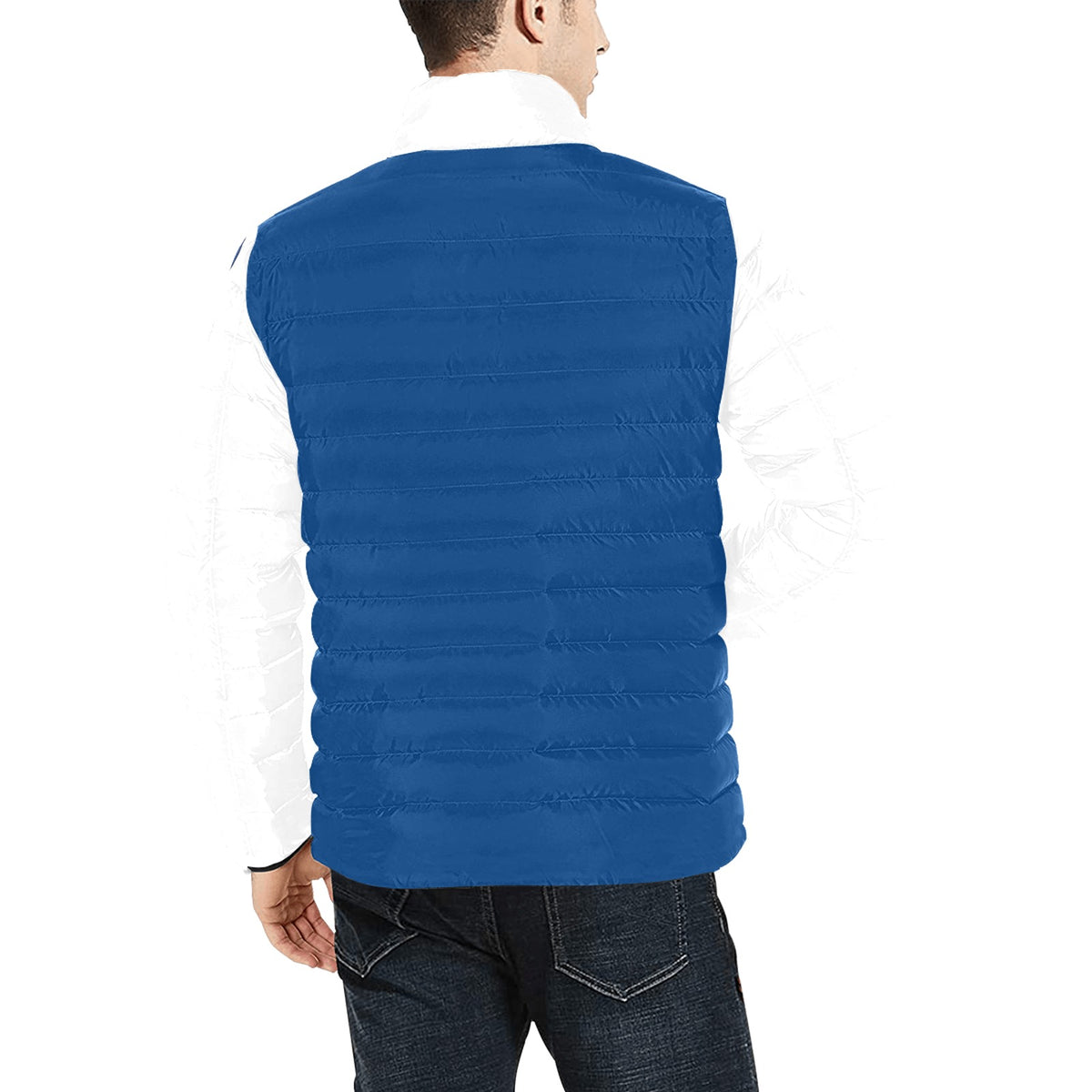 Bomber USA Uomo Blu Maniche Bianche JSHUB Nation Winter 2026 Streetwear