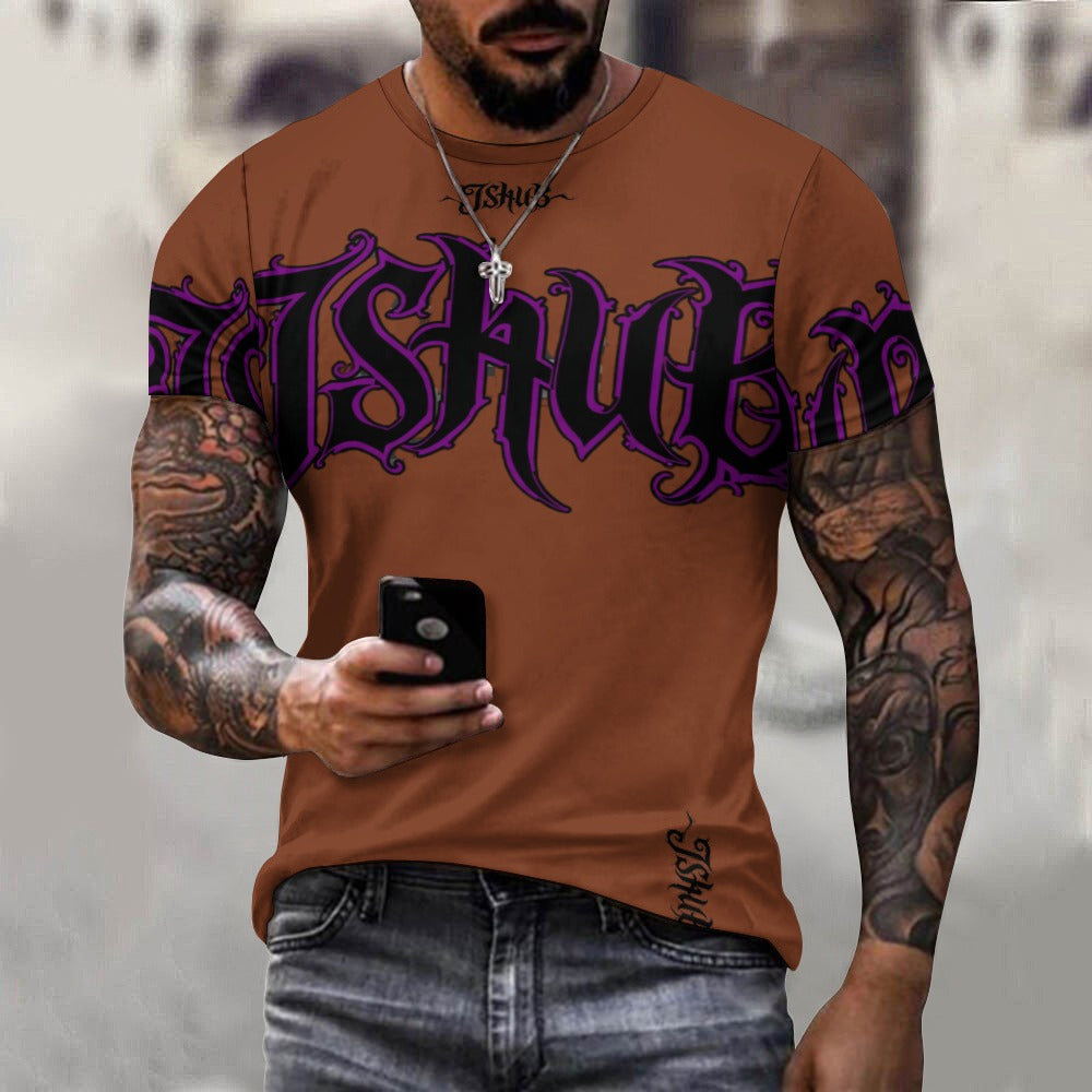 T-Shirt Uomo JSHUB Signature Gothic – Logo Oversize Streetwear Premium