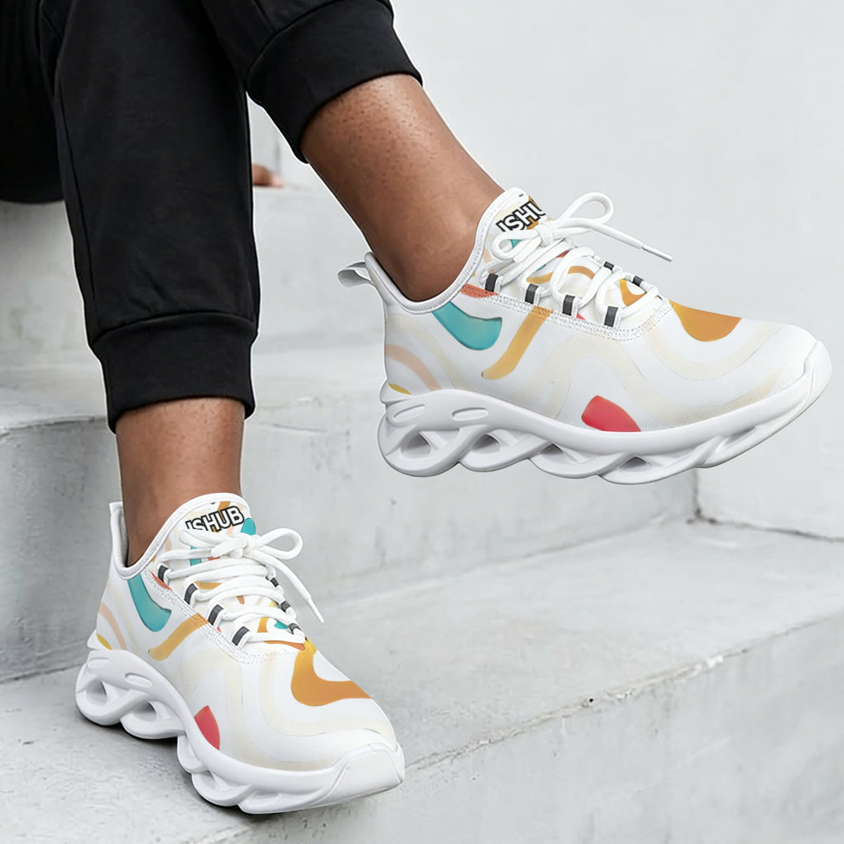 Sneakers Donna JSHUB LunaFlow Aurora Pastel – Leggere, Traspiranti con Suola EVA Intrecciata