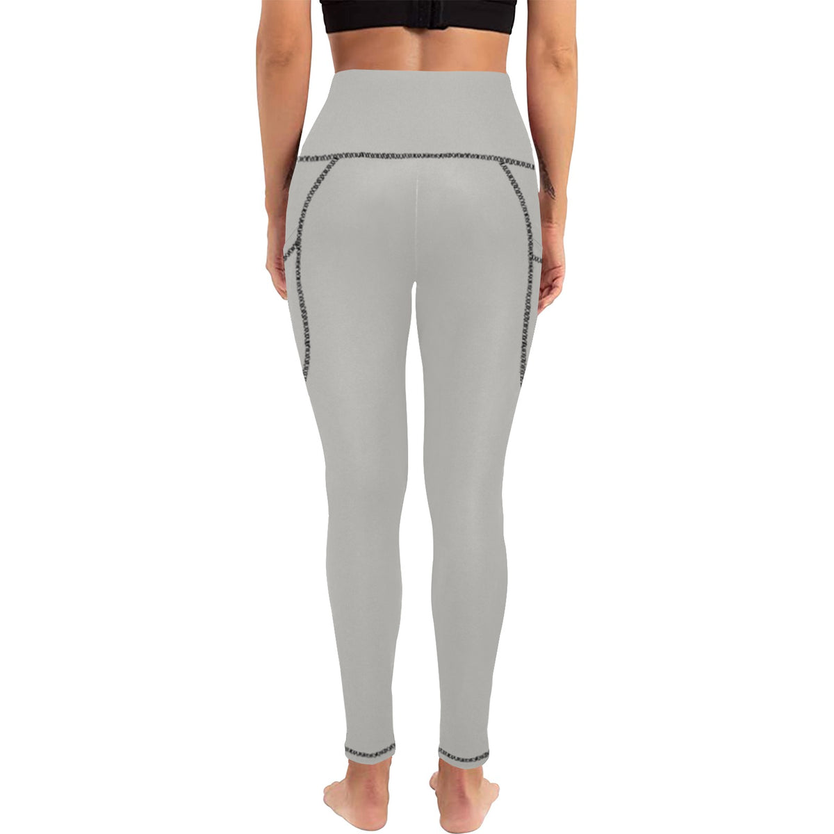 Leggings Donna JSHub All-Over con Tasche – Collezione Urban Streetwear 2025