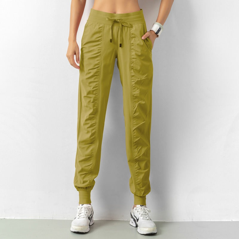 Pantaloni slim loose running fitness quick dry
