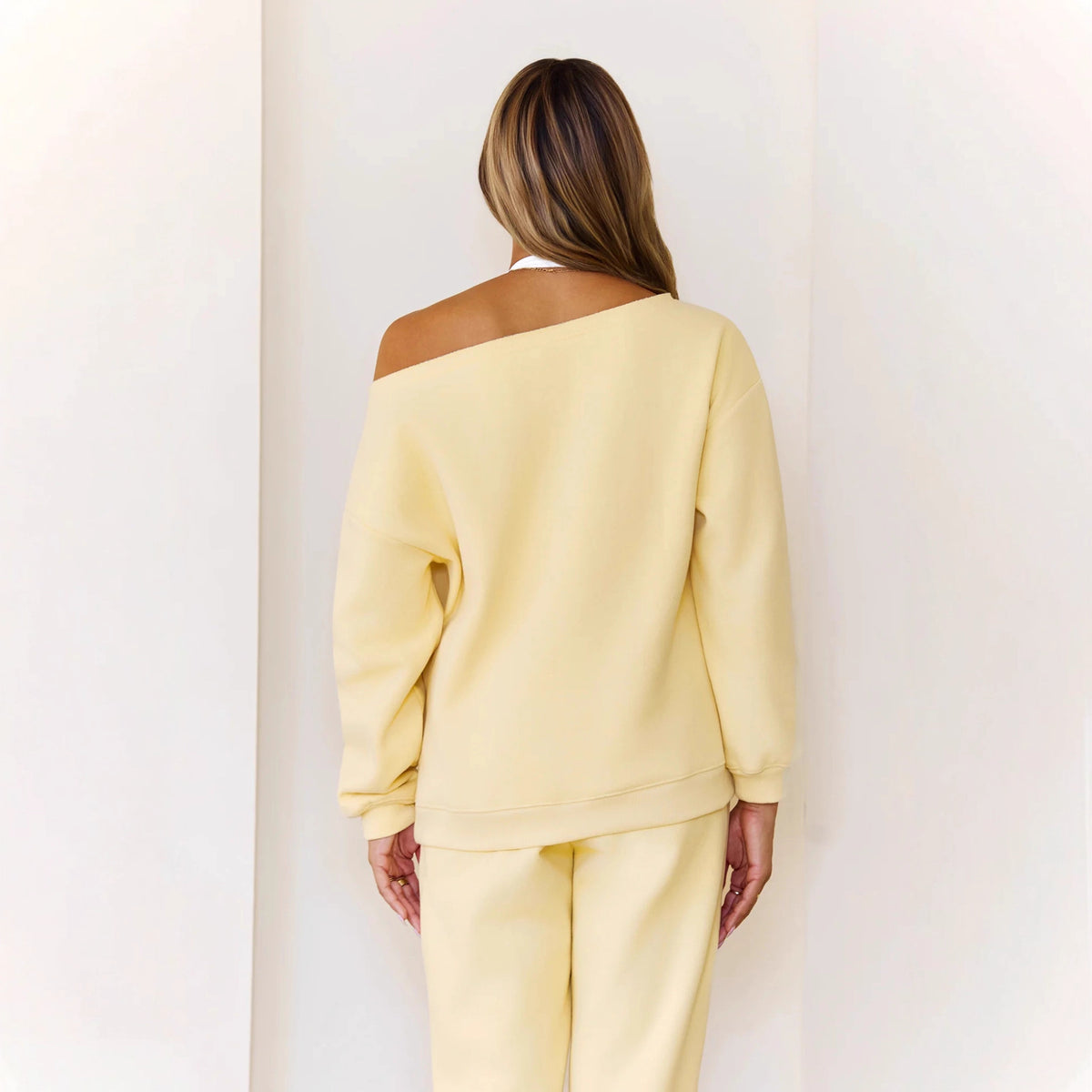 Tuta Donna Streetwear Set Felpa Oversize e Jogger Stampa Laterale