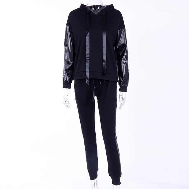 Tuta Street Edge PU Zip – Hooded Set Felpa + Jogger