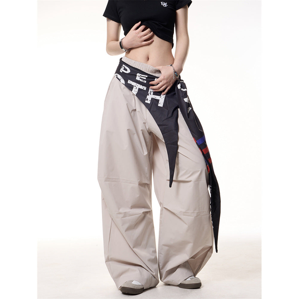 Pantaloni “Drift Wave” casual a gamba larga con tasche