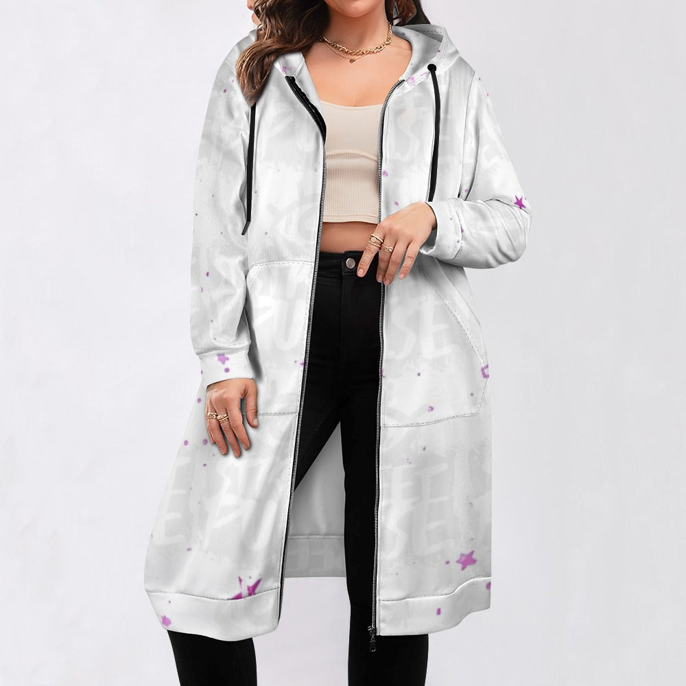 Felpa lunga donna “Cosmic Flow” – Collezione JS Street Pulse