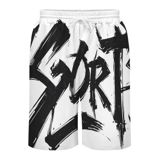 Bermuda Uomo MOMO JSPORTS H30 Signature White Graffiti JSHUB – Edizione Limitata