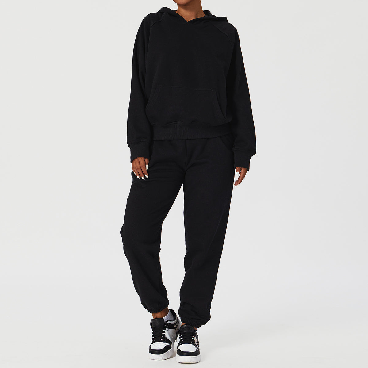 Tuta Plush Pocket Hooded Streetwear