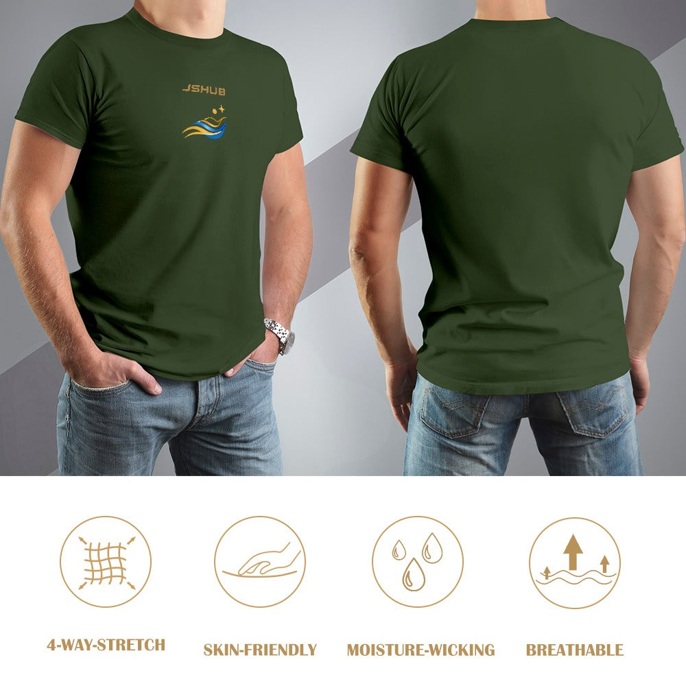 T-Shirt Uomo JSHUB Solar Motion Olive Green – Collezione Sunwave