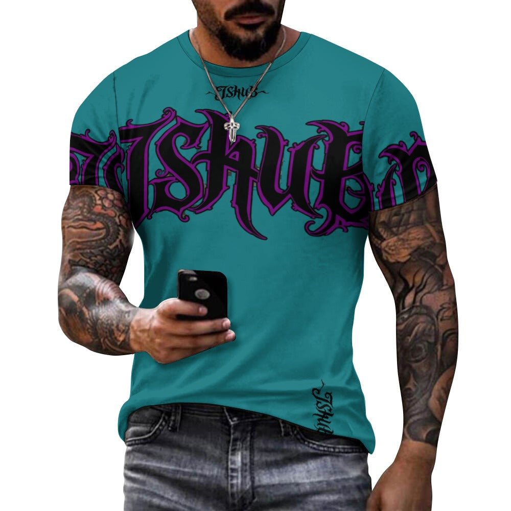 T-Shirt Uomo JSHUB Signature Gothic – Logo Oversize Streetwear Premium