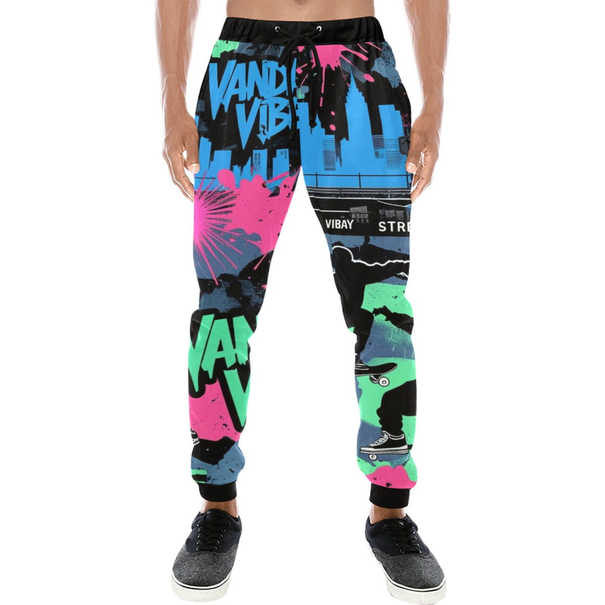 Pantaloni Vandal Flow baggy sportivi streetwear uomo
