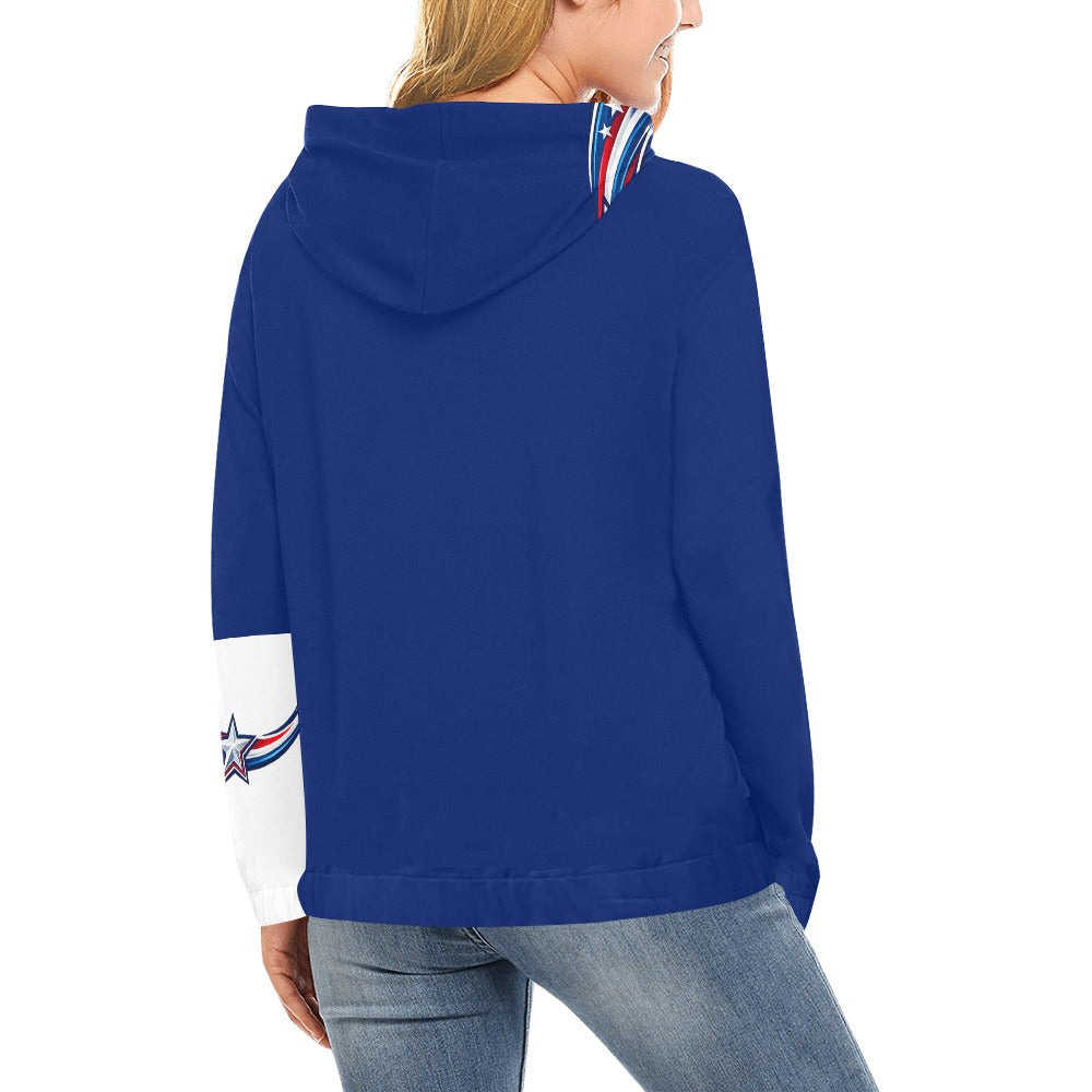 Felpa USA Donna Rossa JSHUB Nation Winter 2026 Streetwear All Over