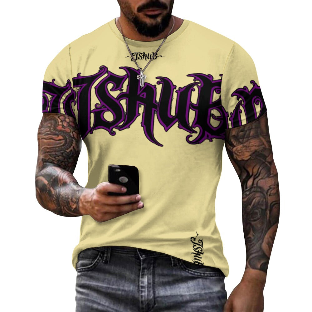 T-Shirt Uomo JSHUB Signature Gothic – Logo Oversize Streetwear Premium