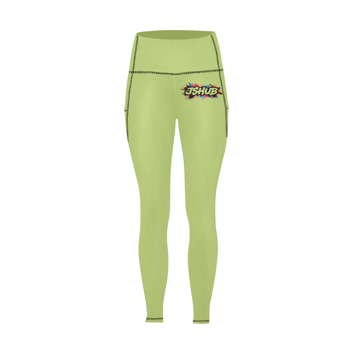Leggings Donna JSHub All-Over con Tasche – Collezione Urban Streetwear 2025