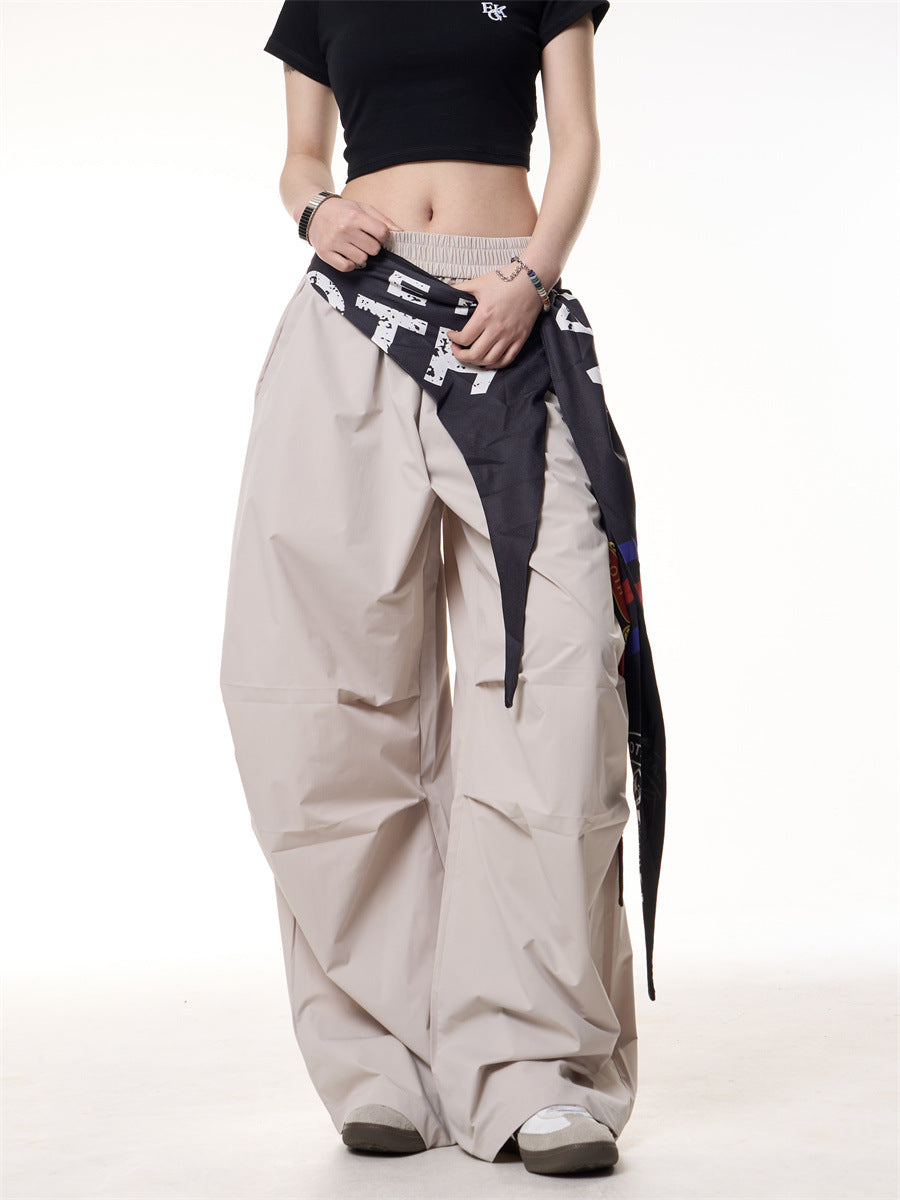 Pantaloni “Drift Wave” casual a gamba larga con tasche