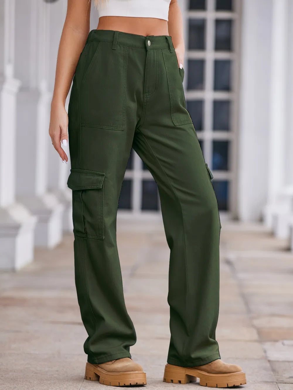 Pantaloni Cargo Donna JSHUB Urban Grid SS26 Denim Utility