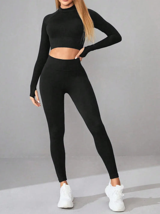 Set Donna JSHUB Active Sculpt Maglia Maniche Lunghe e Leggings