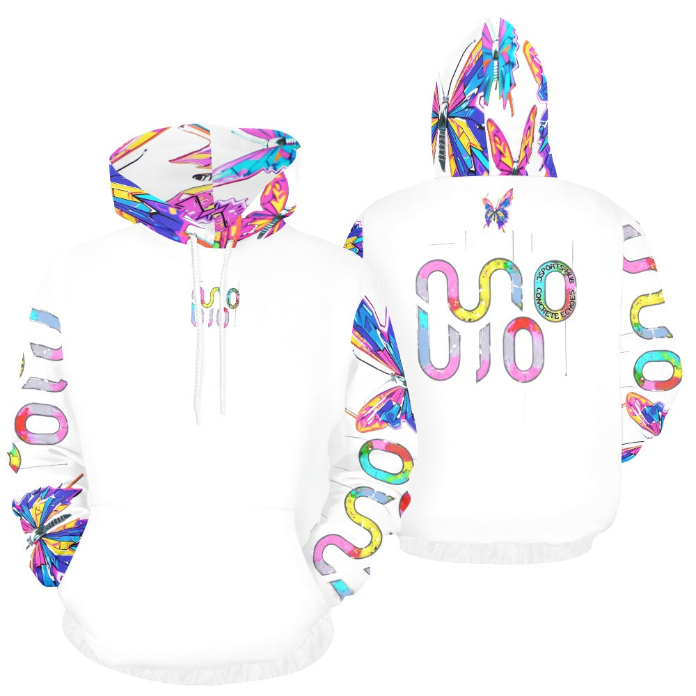 Felpa donna Wings of Noise con cappuccio small tech over – 10 varianti colore