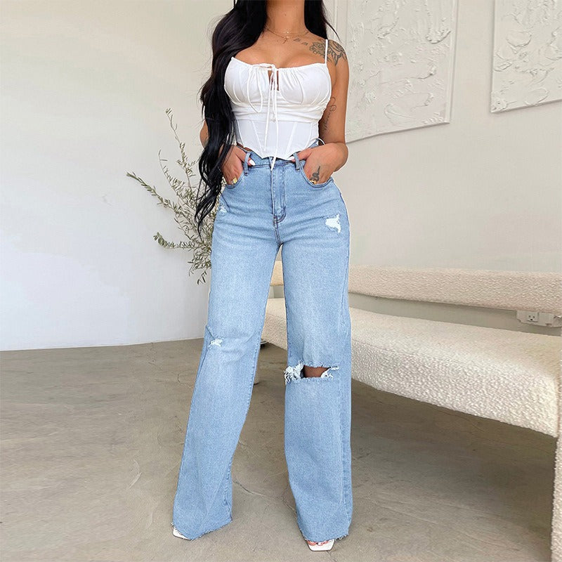 jeans strappati vintage