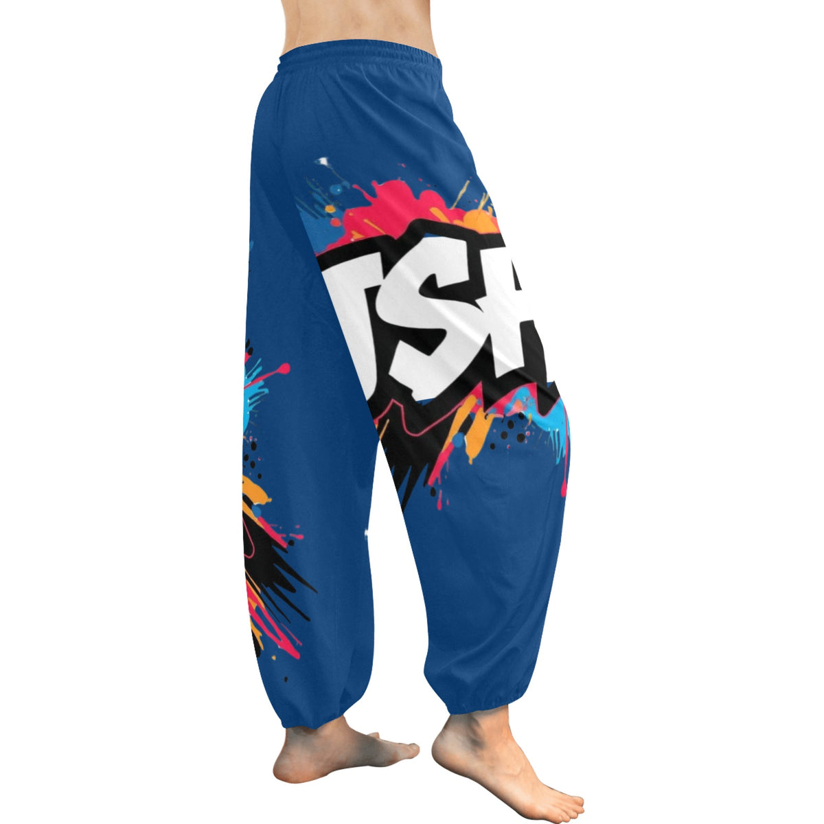 Pantaloni Harem Donna JSHub – Stile Casual con Stampa All-Over