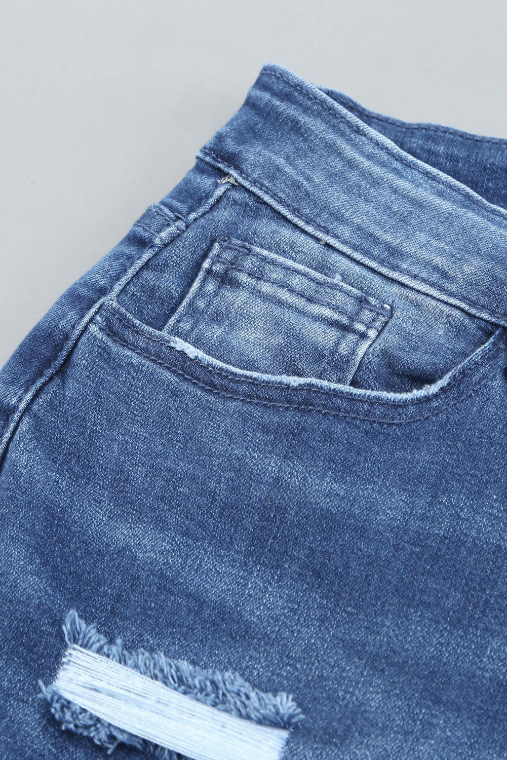 Jeans Boyfriend Distressed Nero