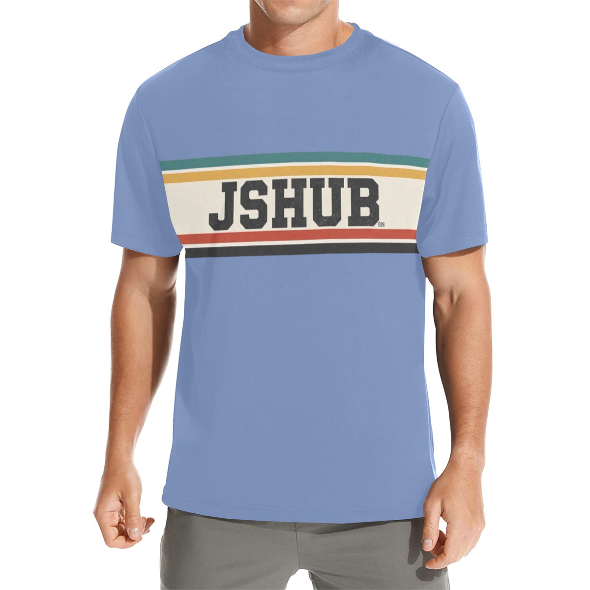 T-Shirt Uomo JSHUB Anni 50 – Collezione Sport Heritage All Over