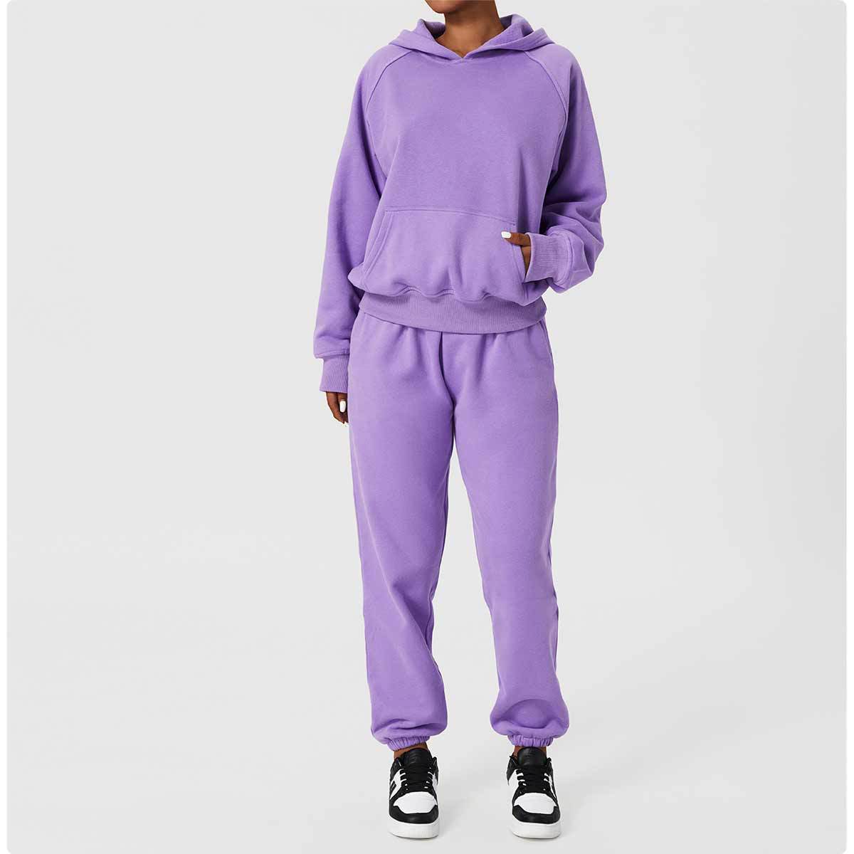 Tuta Plush Pocket Hooded Streetwear