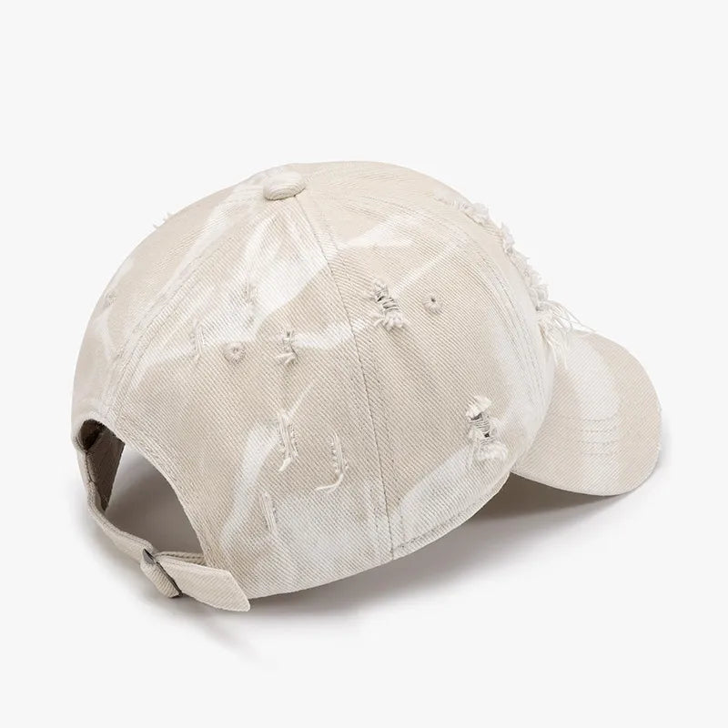 Distressed Berretto da baseball regolabile