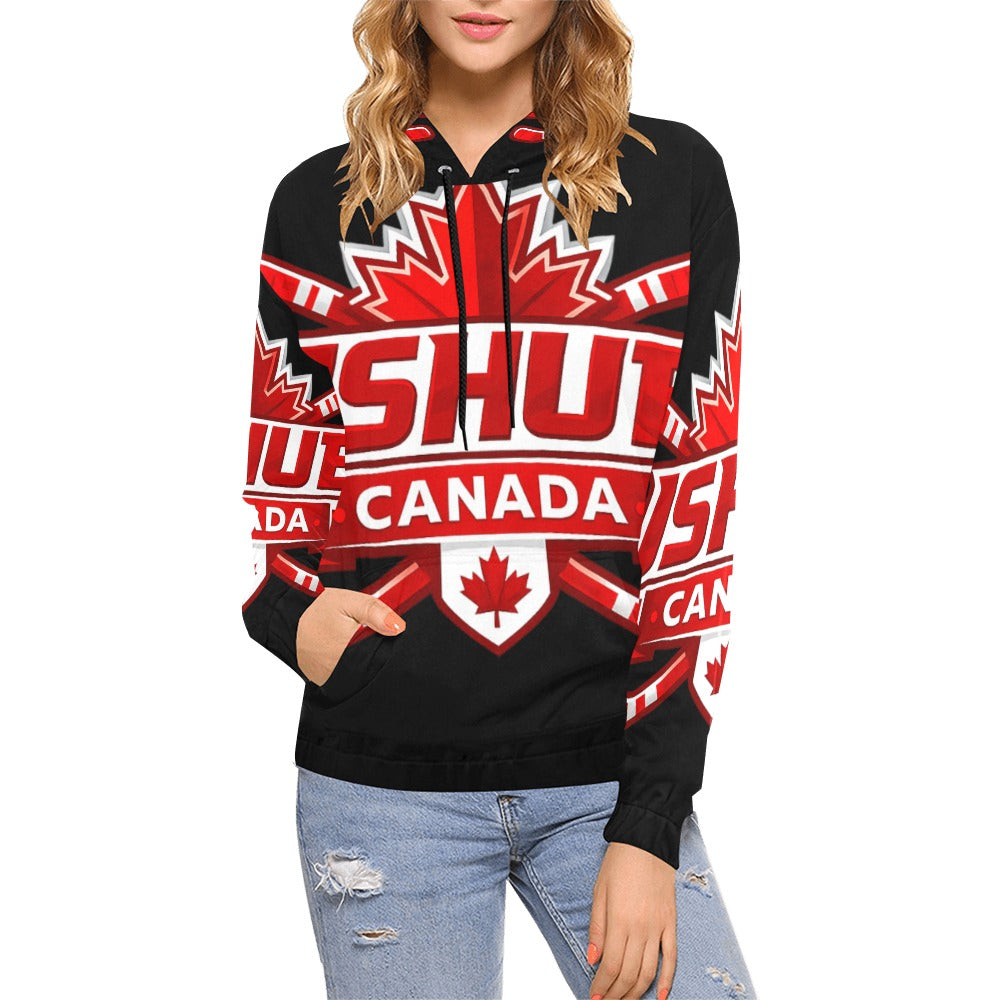 Felpa Donna JSHUB Canada Ispirata ai NationWinter 2026 – Stampa Integrale Premium