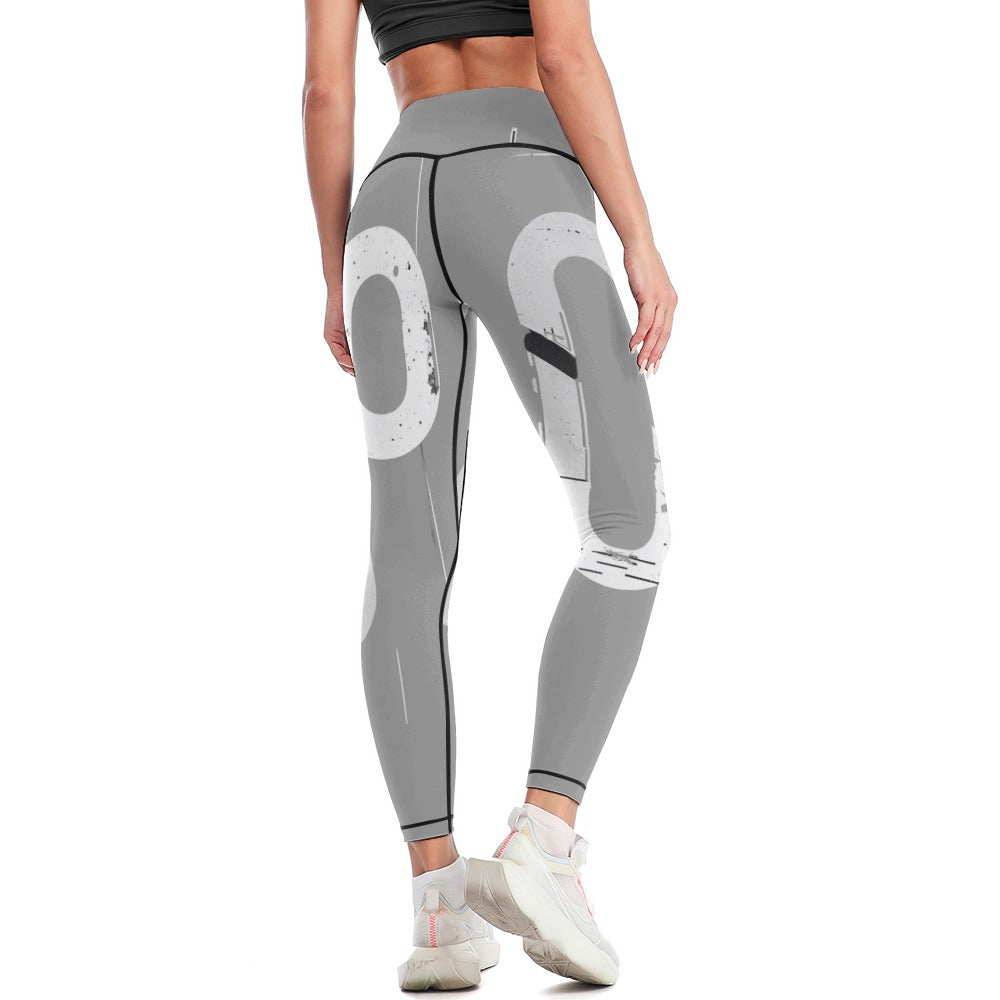 Pantaloni yoga donna “Concrete Flow Leggings” – Concrete Echoes