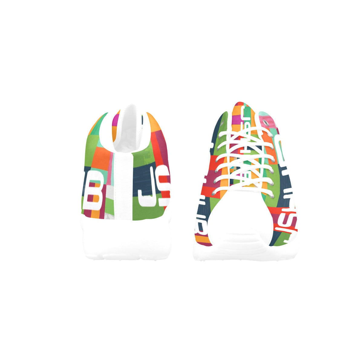 Scarpe Basket Uomo JSHUB Mosaic Blocks Mid – Sneakers Streetwear Alte