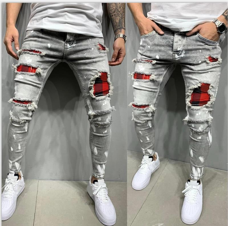 jeans lacca frantumato tight fit