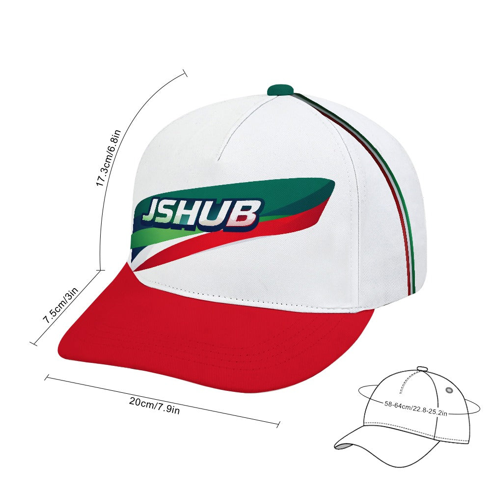 Cappello Baseball Italy Bianco JSHUB Inserti Tricolore Winter Nation 2026 Streetwear