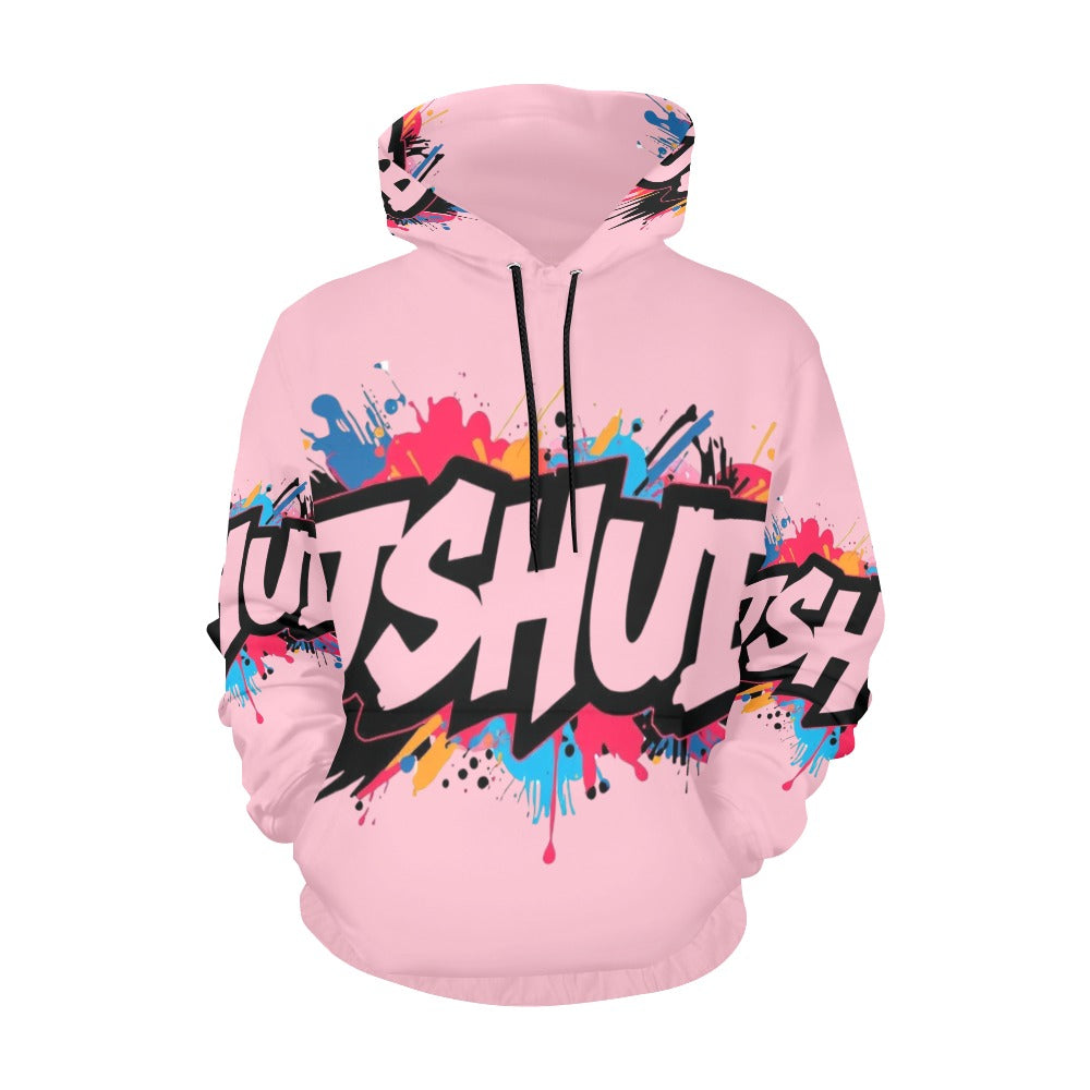 Felpa con cappuccio da donna H13 con stampa all-over
