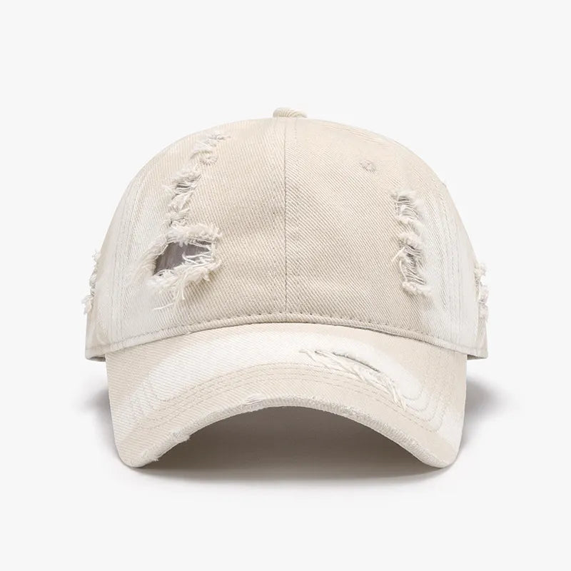 Distressed Berretto da baseball regolabile