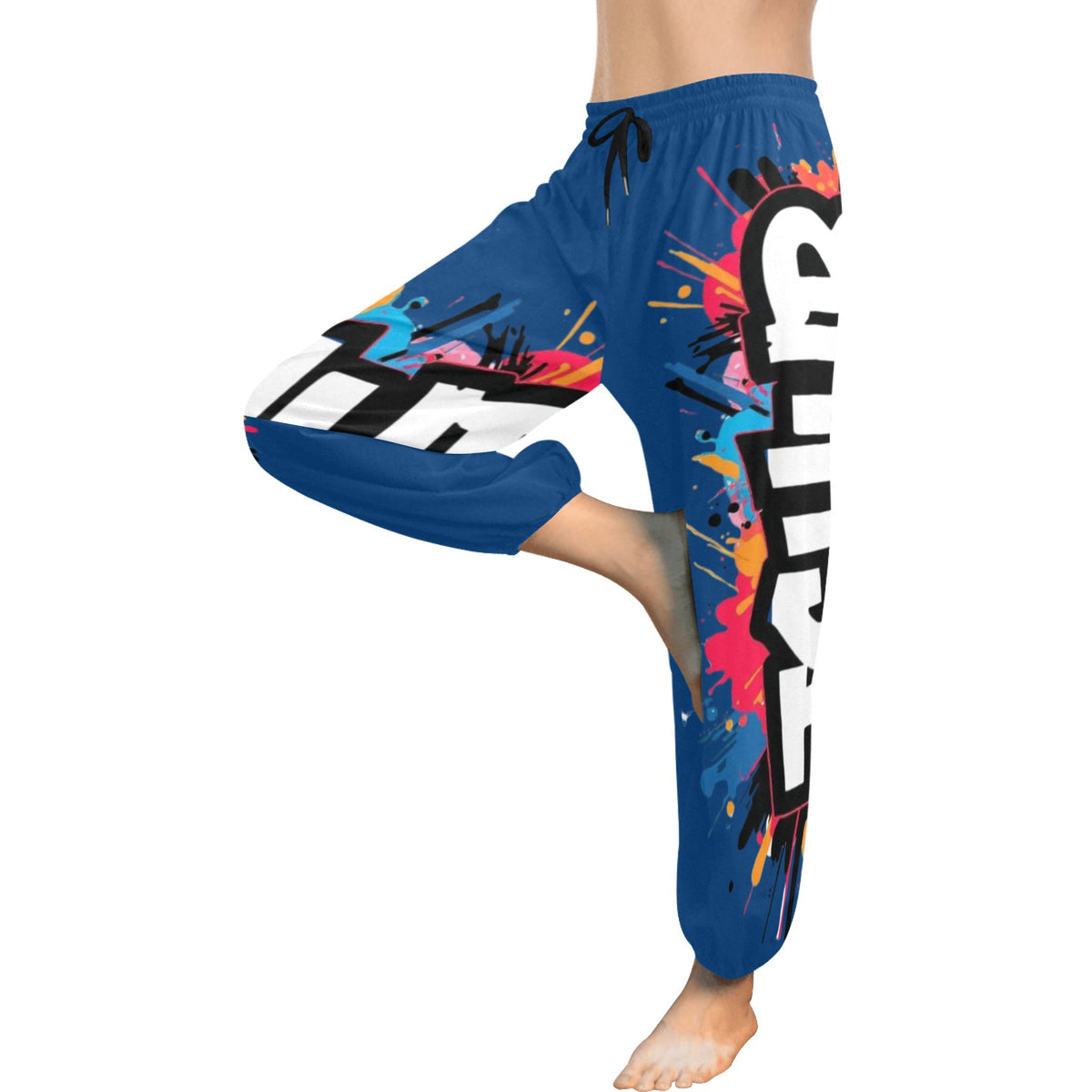 Pantaloni Harem Donna JSHub – Stile Casual con Stampa All-Over