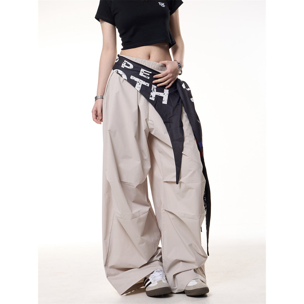 Pantaloni “Drift Wave” casual a gamba larga con tasche