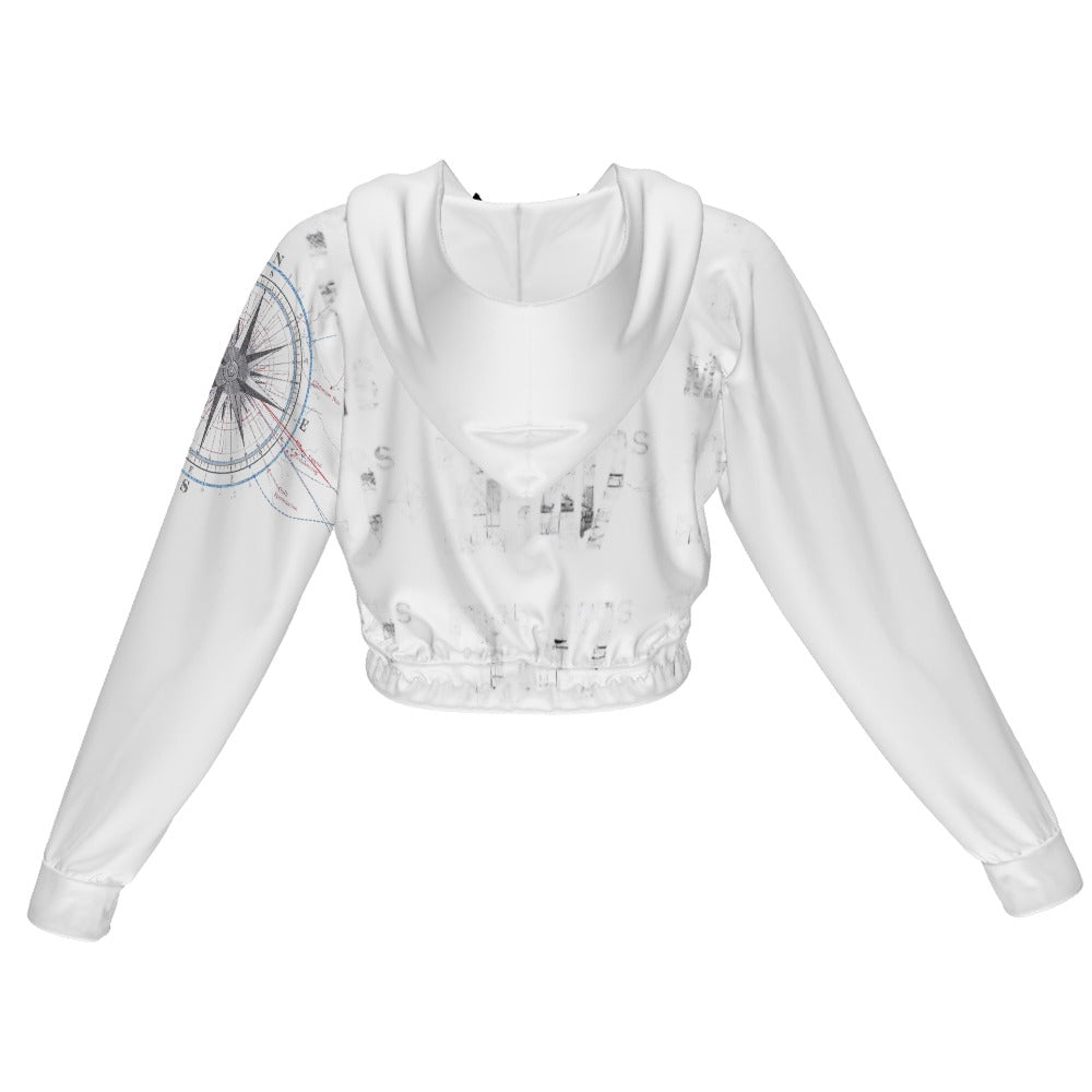 Giacca Cropped Donna JSHUB Urban Grid SS26 Zip Hoodie