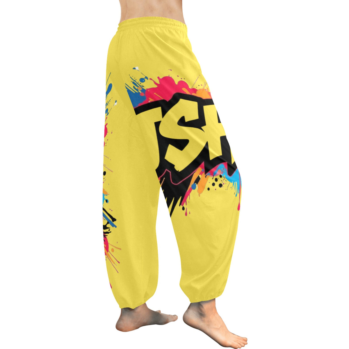 Pantaloni Harem Donna JSHub – Stile Casual con Stampa All-Over