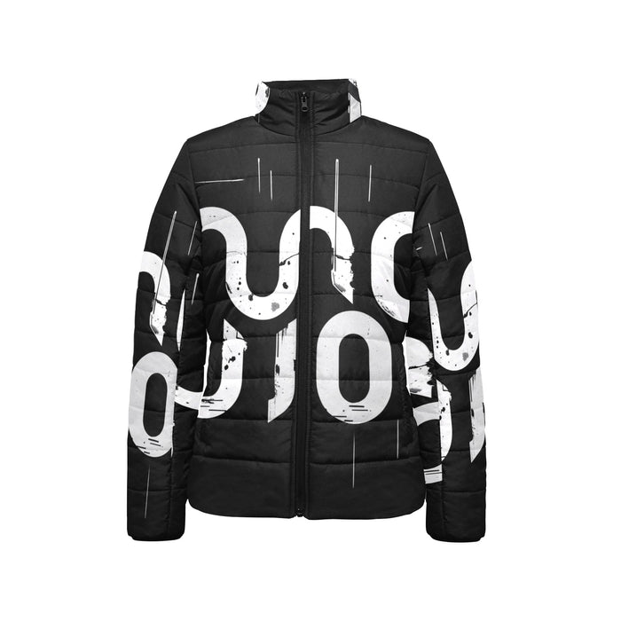 Giacca imbottita donna Concrete Echoes “Urban Static” colletto rialzato