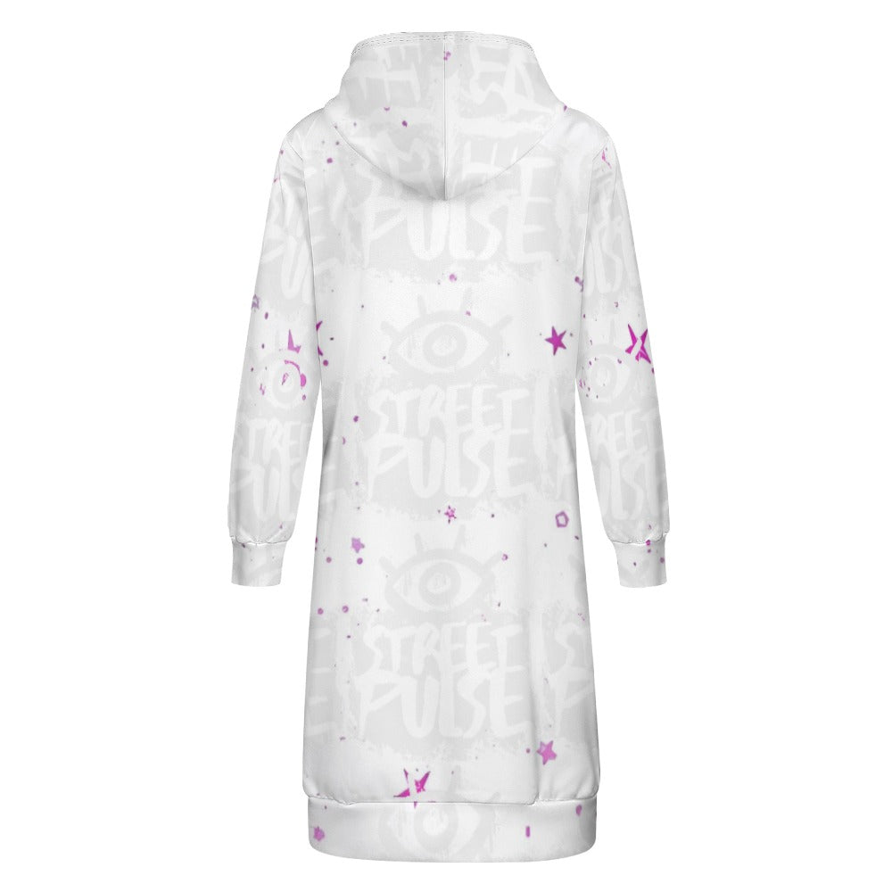 Felpa lunga donna “Cosmic Flow” – Collezione JS Street Pulse