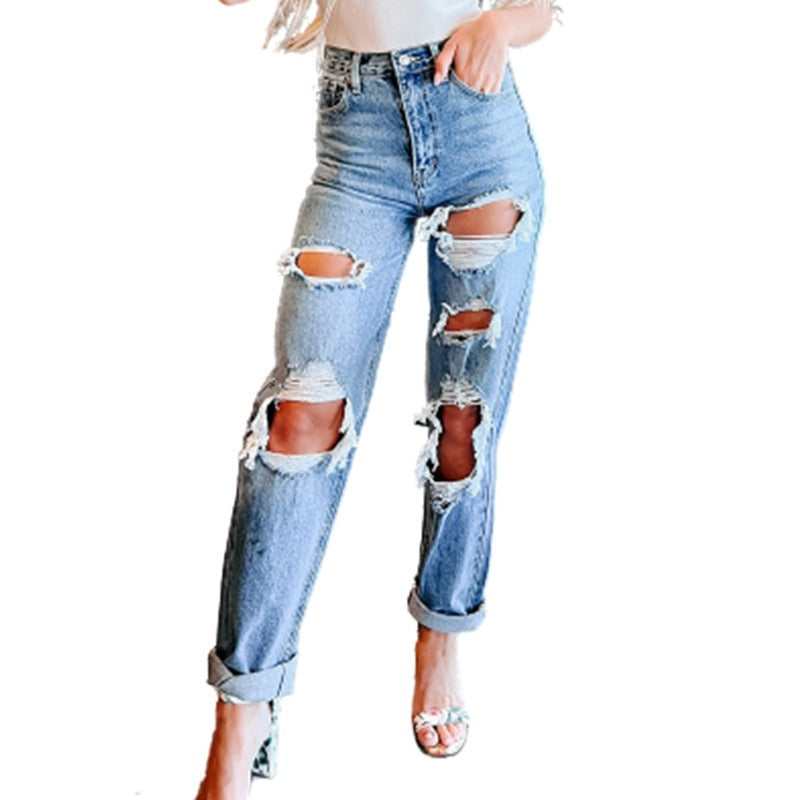 Jeans Strappati Urban Straight