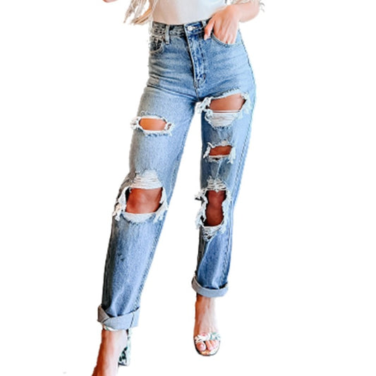 Jeans Strappati Urban Straight