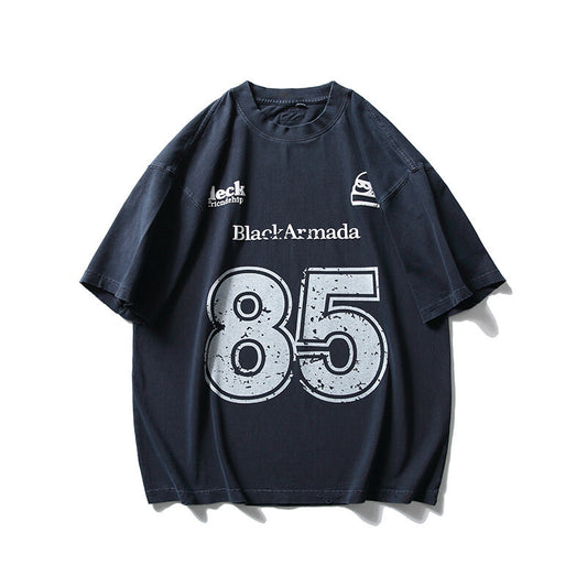 T-Shirt Vintage “Black Armada 85” – Retro American Style