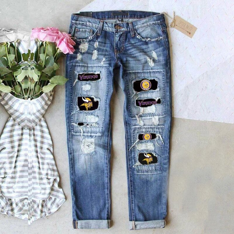 jeans street color splicing dritti