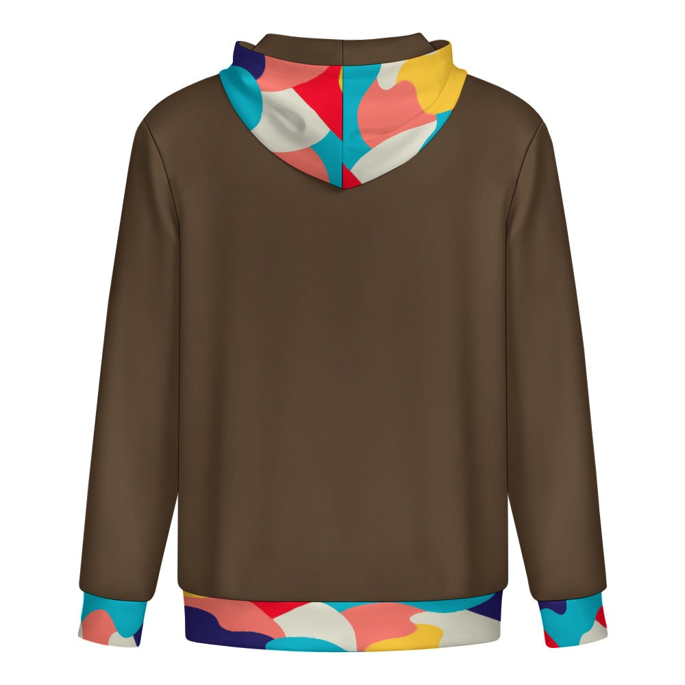 FELPA Concrete Echoes – Caffè Drop Hoodie Zip